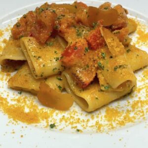 Paccheri con Bottorga e Pomodoro Fresco