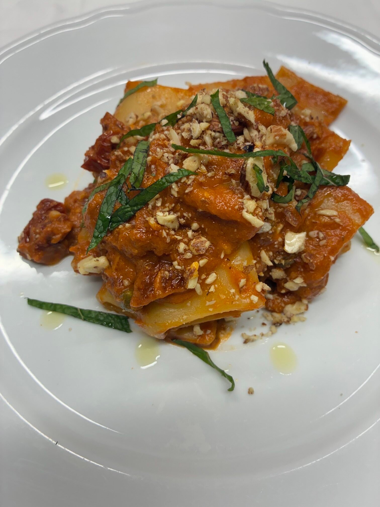 Paccheri con Pesto di Pomodori Secchi